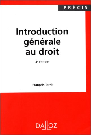 9782247031061: Introduction Generale Au Droit. 4eme Edition 1998