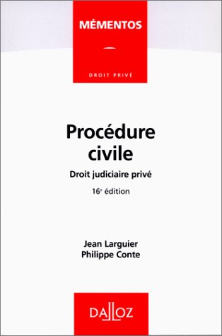 Stock image for Procedure Civile. Droit Judiciaire Prive, 16eme Edition 1998 for sale by WorldofBooks