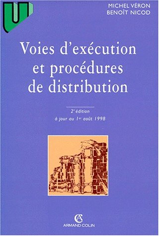 Beispielbild fr Voies d'execution et procdures de distribution 2e ed. zum Verkauf von Ammareal