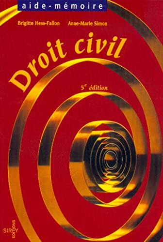 Beispielbild fr DROIT CIVIL 5EME EDITION AIDE-MEMOIRE zum Verkauf von Ammareal