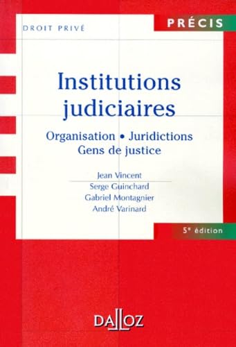 Stock image for Institutions judiciaires for sale by Chapitre.com : livres et presse ancienne