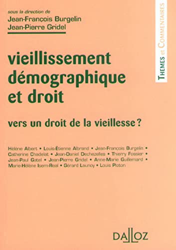 Vieillissement démographique et droit