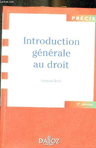 9782247041237: Introduction gnrale au droit, 5e dition