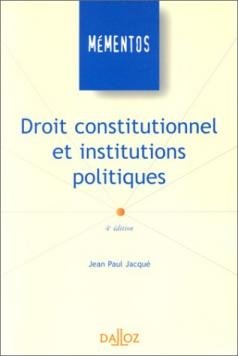Stock image for Droit constitutionnel et institutions politiques, 4e dition for sale by Ammareal
