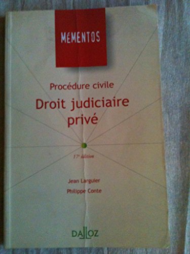 9782247041435: Procédure civile: Droit judiciaire privé (Mémentos Dalloz. Série droit privé) (French Edition)