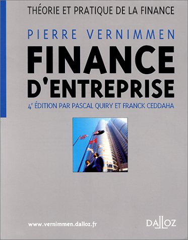 Stock image for Finance d'entreprise : Thorie et pratique de la finance, 4e dition for sale by Ammareal
