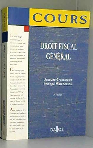 Beispielbild fr Droit fiscal gnral zum Verkauf von LiLi - La Libert des Livres