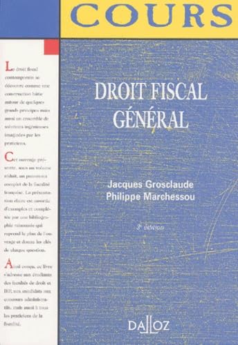 Stock image for Droit fiscal gnral for sale by LiLi - La Libert des Livres