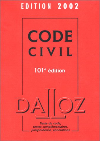 Beispielbild fr Code civil. zum Verkauf von Kloof Booksellers & Scientia Verlag