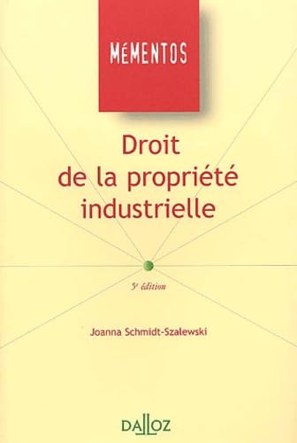 9782247043606: Droit de la proprit industrielle (Mmentos Dalloz. Srie Droit Priv)