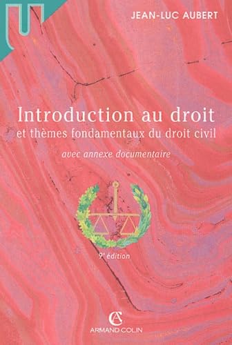 Beispielbild fr Introduction au droit et thmes fondamentaux du droit civil, 9e dition zum Verkauf von Ammareal