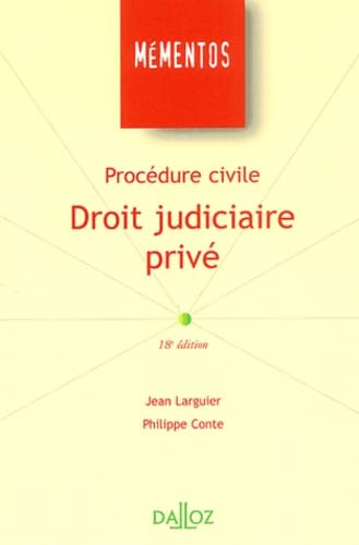 Beispielbild fr Procdure civile - Droit judiciaire priv zum Verkauf von medimops