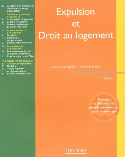 Stock image for Expulsion et droit au logement - 1re d.: Encyclopdie Delmas for sale by Books Unplugged