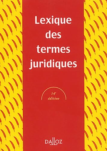 Stock image for Lexique des termes juridiques for sale by Ammareal