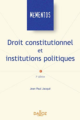 9782247051427: Droit constitutionnel et institutions politiques