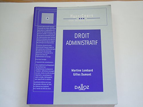 Stock image for Droit administratif for sale by medimops