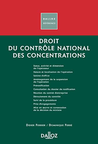 Stock image for Droit du contrle national des concentrations for sale by Ammareal