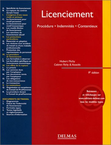 Beispielbild fr Licenciements : Procdure - Indemnits - Contentieux zum Verkauf von medimops