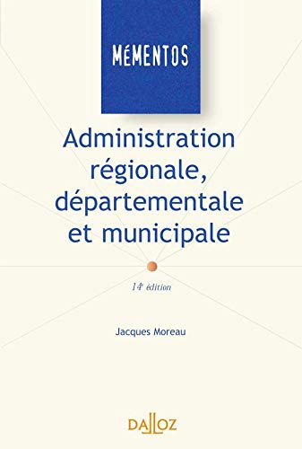 Imagen de archivo de Administration rgionale, dpartementale et municipale a la venta por Ammareal