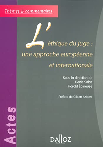 Stock image for L'thique du juge for sale by Chapitre.com : livres et presse ancienne