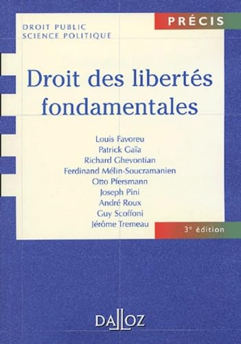 Stock image for Droit des liberts fondamentales for sale by Ammareal