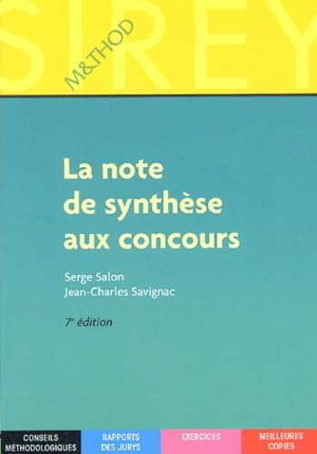 9782247058945: La note de synthse aux concours