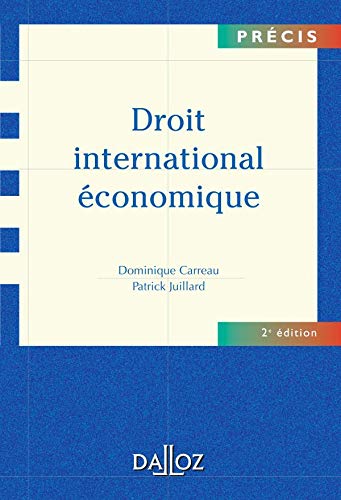 Beispielbild fr Droit international conomique zum Verkauf von Ammareal