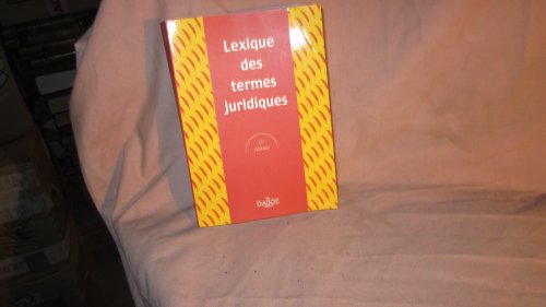 9782247060719: Lexique des termes juridiques 2005