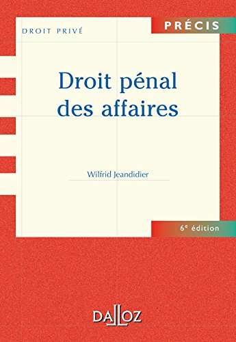 9782247060979: Droit pnal des affaires