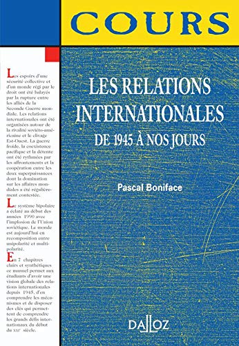 9782247061549: Les relations internationales: De 1945  nos jours