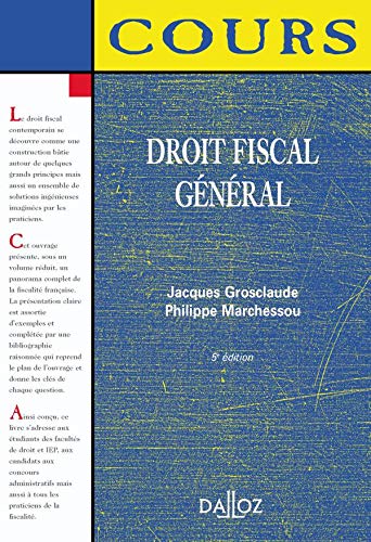 Beispielbild fr Droit fiscal gnral 2005 zum Verkauf von Ammareal