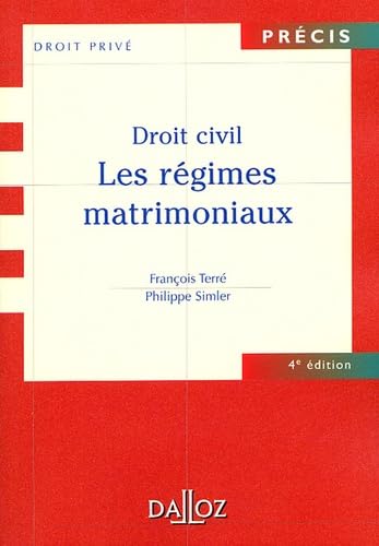 9782247061679: Droit civil: Les rgimes matrimoniaux