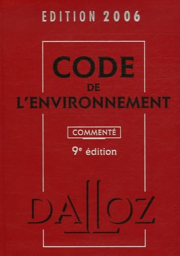 9782247061792: Code de l'environnement 2006