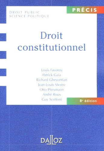 Stock image for Droit constitutionnel for sale by LiLi - La Libert des Livres