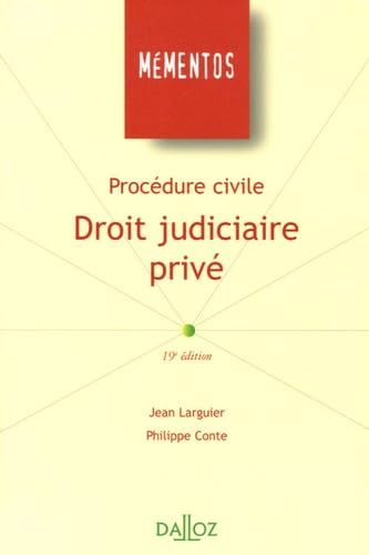 Beispielbild fr Droit judiciaire priv : Procdure civile zum Verkauf von Ammareal