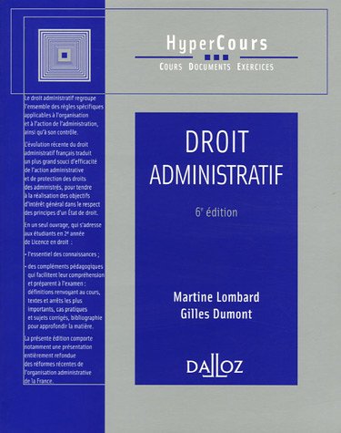 Stock image for Droit administratif - 6e d. for sale by Tamery