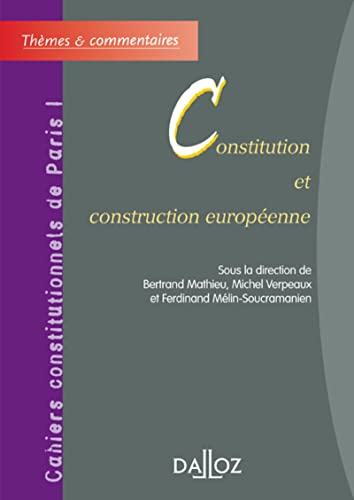 Stock image for Constitution et construction europenne for sale by medimops