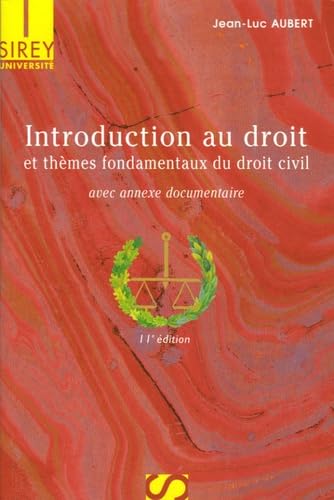 Imagen de archivo de Introduction au droit et thmes fondamentaux du droit civil a la venta por Chapitre.com : livres et presse ancienne