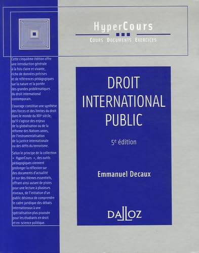 Stock image for Droit international public for sale by medimops