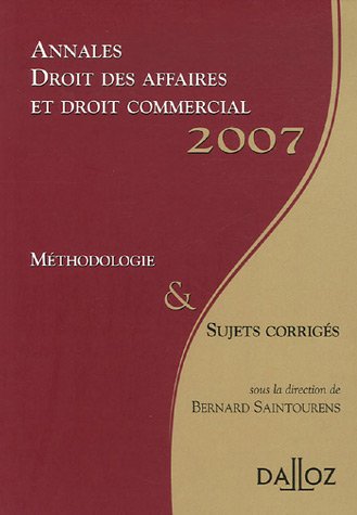 Stock image for Droit des affaires et droit commercial : Mthodologie & sujets corrigs for sale by medimops