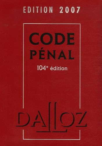 9782247069682: Code pnal: Edition 2007