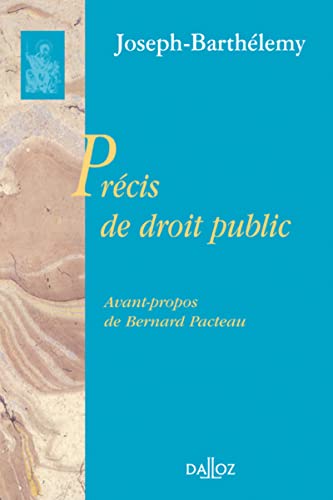 Stock image for Prcis de droit public - Rimpression de l`dition de 1937 for sale by Buchpark