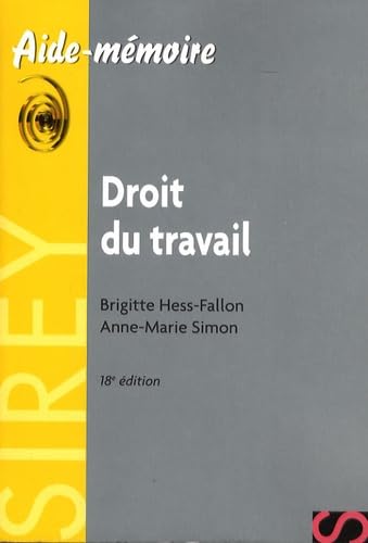 Imagen de archivo de Droit du travail a la venta por Ammareal