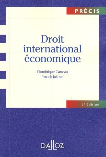 Beispielbild fr Droit international conomique zum Verkauf von Ammareal