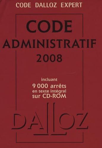 Code administratif 2008 (1Cederom) (French Edition) (9782247074389) by Code E (+ CD-Rom)