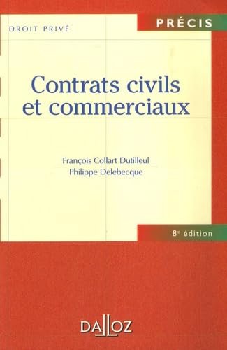 Imagen de archivo de Contrats civils et commerciaux a la venta por Ammareal