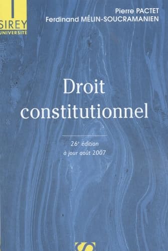 Imagen de archivo de Droit constitutionnel a la venta por Ammareal