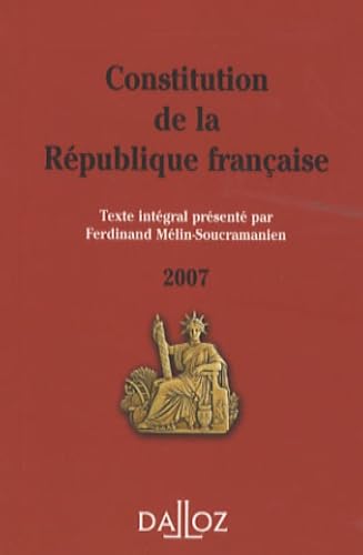 Beispielbild fr Constitution de la R publique française zum Verkauf von WorldofBooks