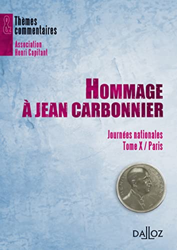 Beispielbild fr Hommage  Jean Carbonnier - 1re dition zum Verkauf von medimops