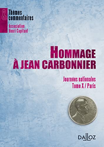 Stock image for Hommage  Jean Carbonnier - 1re dition for sale by medimops